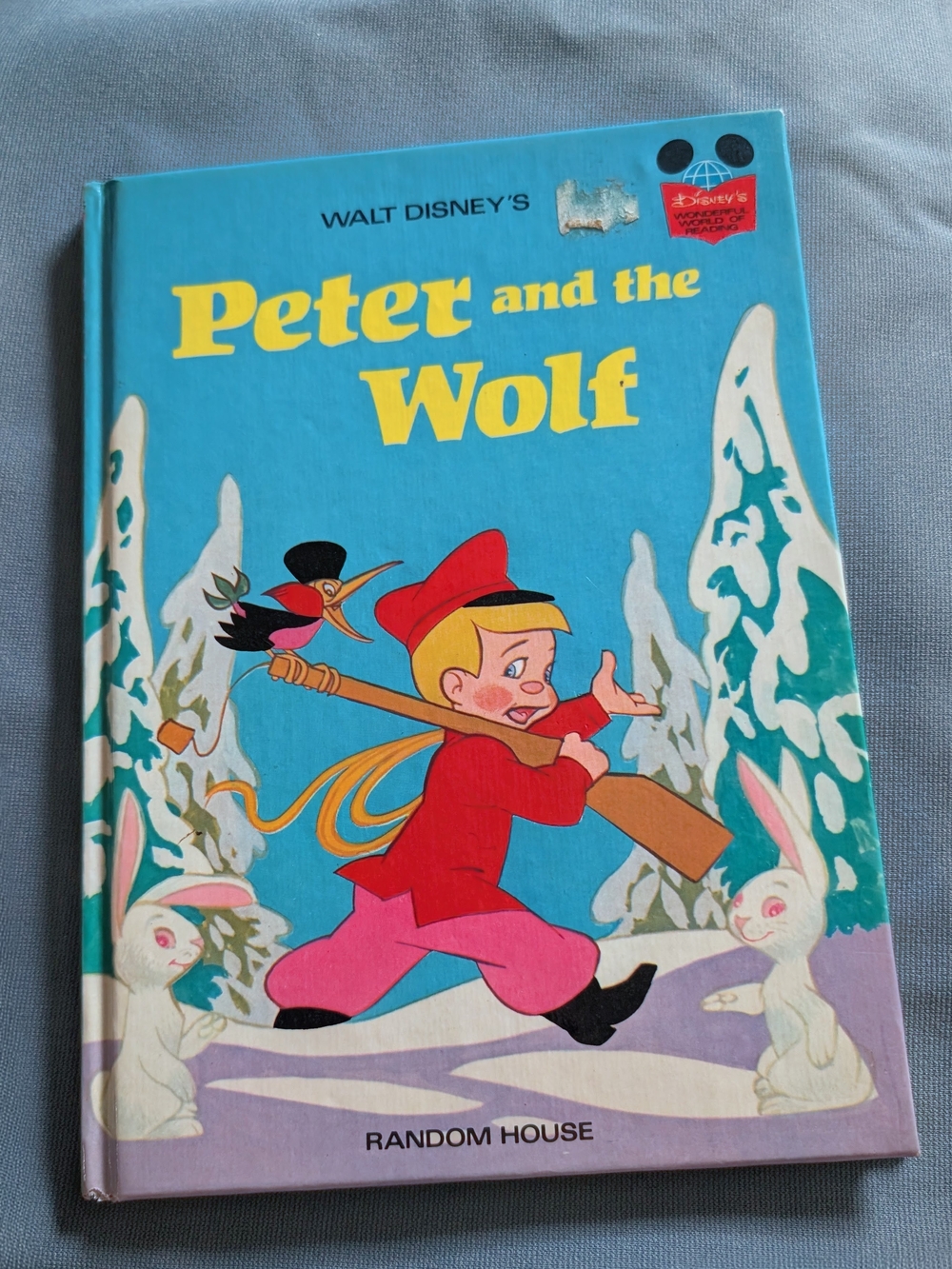 Walt Disney's Peter and the Wolf Hardcover - Bright Blue Cover